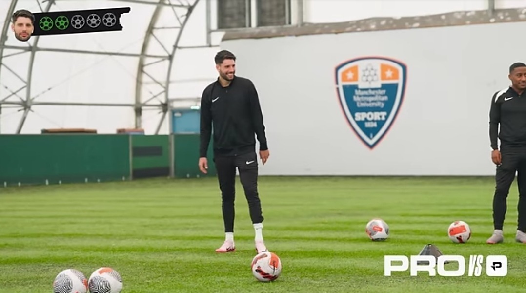 (Video) Watch Szoboszlai Stun YouTubers with Perfect Free-Kick Masterclass