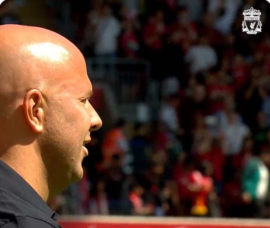 Watch: Arne Slot Grins as He Hears YNWA at Anfield for the First Time