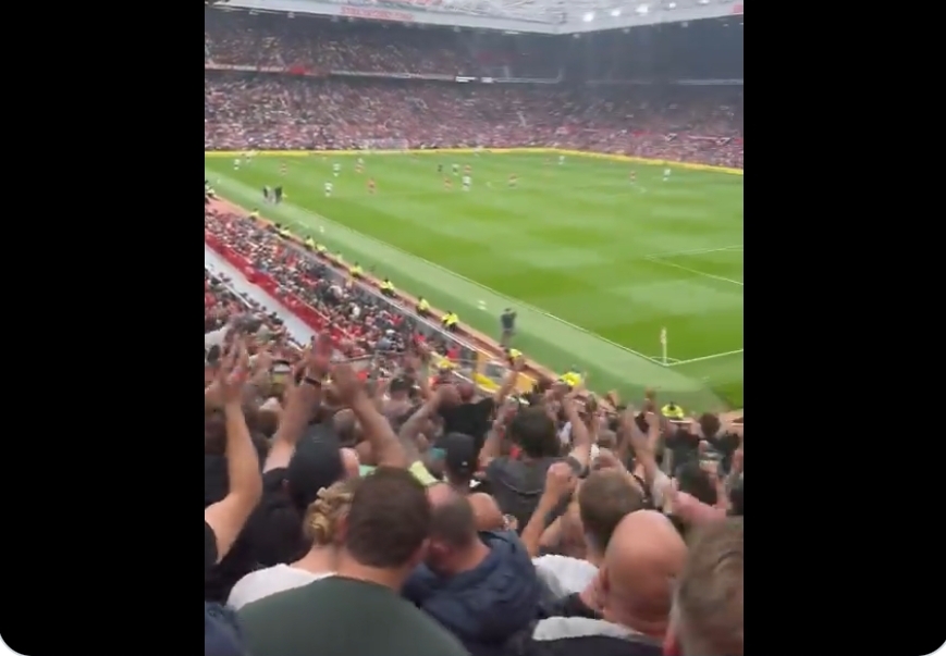 (Watch) Liverpool Supporters Enjoy Man United’s Downfall with Joyful Chant Targeting Erik ten Hag